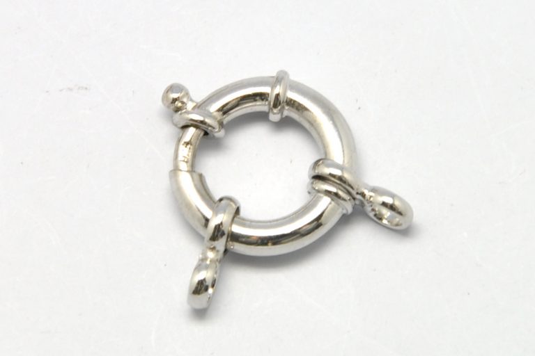 925 Steling Silver - Steering Wheel clasp, Pure Silver, 11mm, each, 1 ...