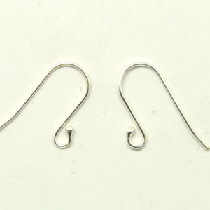 Fine Silver 19mm French Wire Earring Hook 