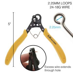 looper tool, 2.25mm, 2.25mm looper tool, beading chain, how to bead chain  easily, making beaded chain, rosary chain, making your own eye pins, eye  pin